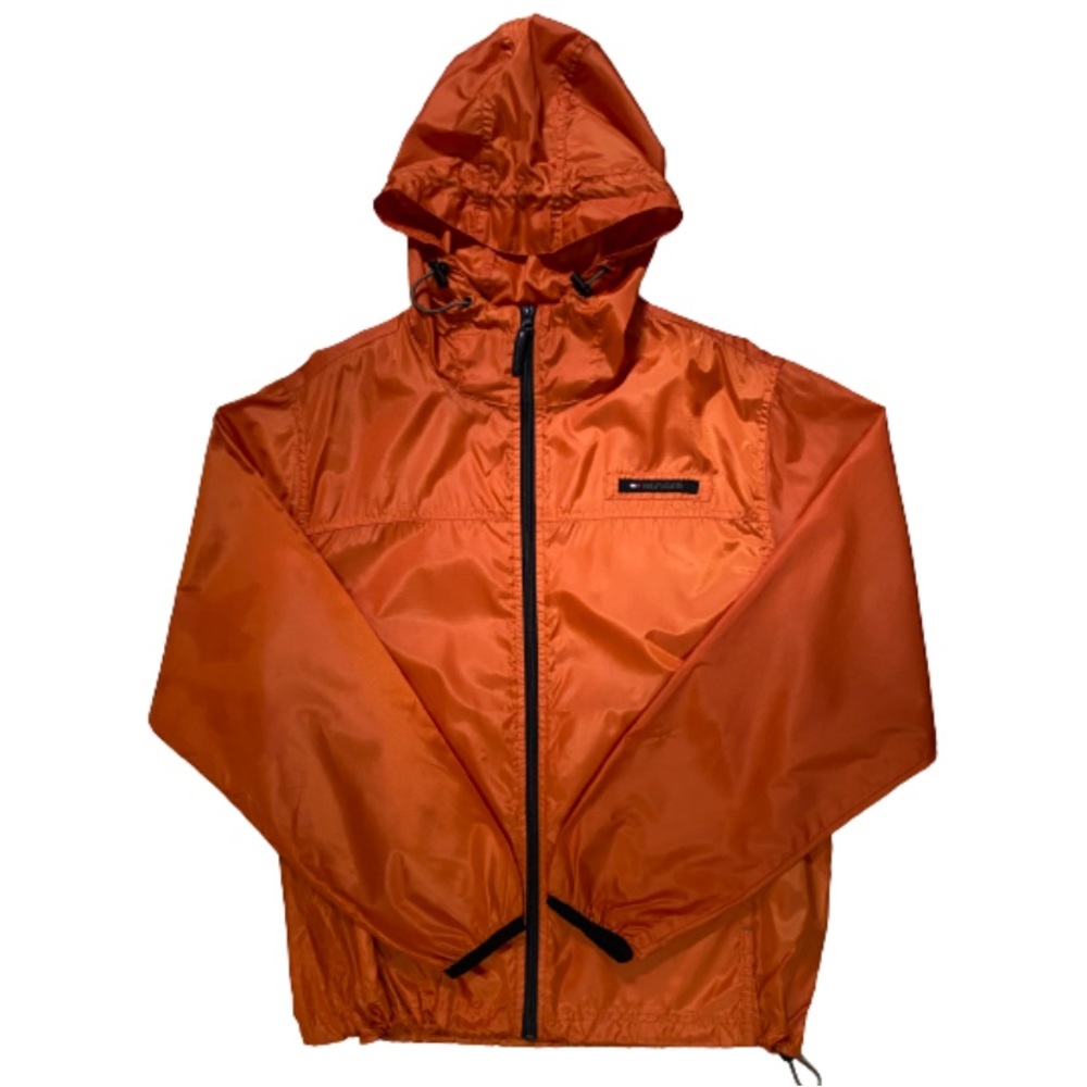 Y2K vintage orangeTommy Hilfiger zip up windbreaker size Large